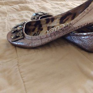 Sam Edelman pewter metallic ballet flats - 9